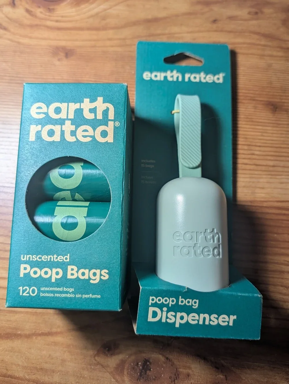 Earth Rated Dog Poop Bag Holder with Dog Poop Bags, Unscented Bundle